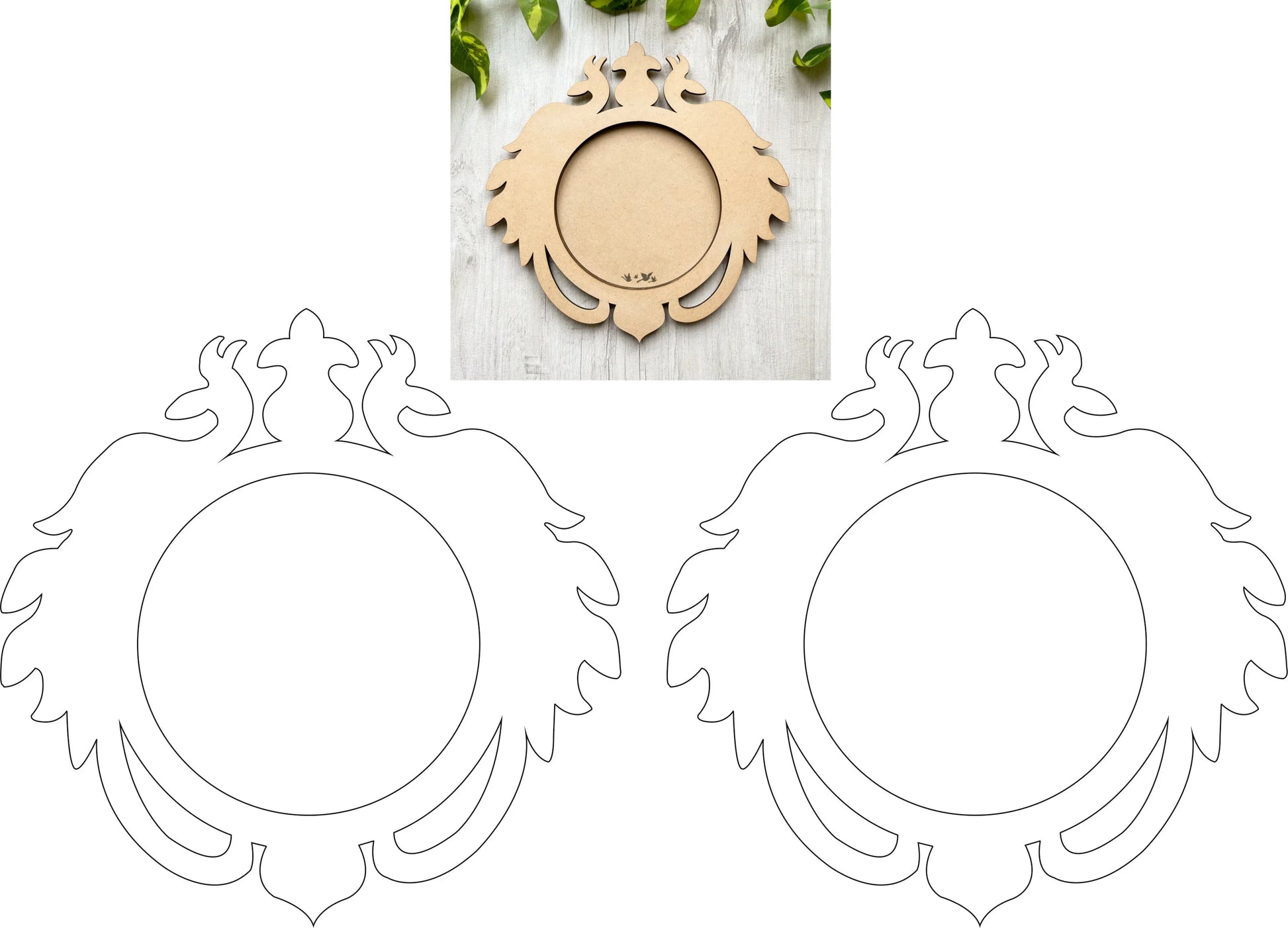 Mor Tealight Stand (MDF) - Gift With Smile