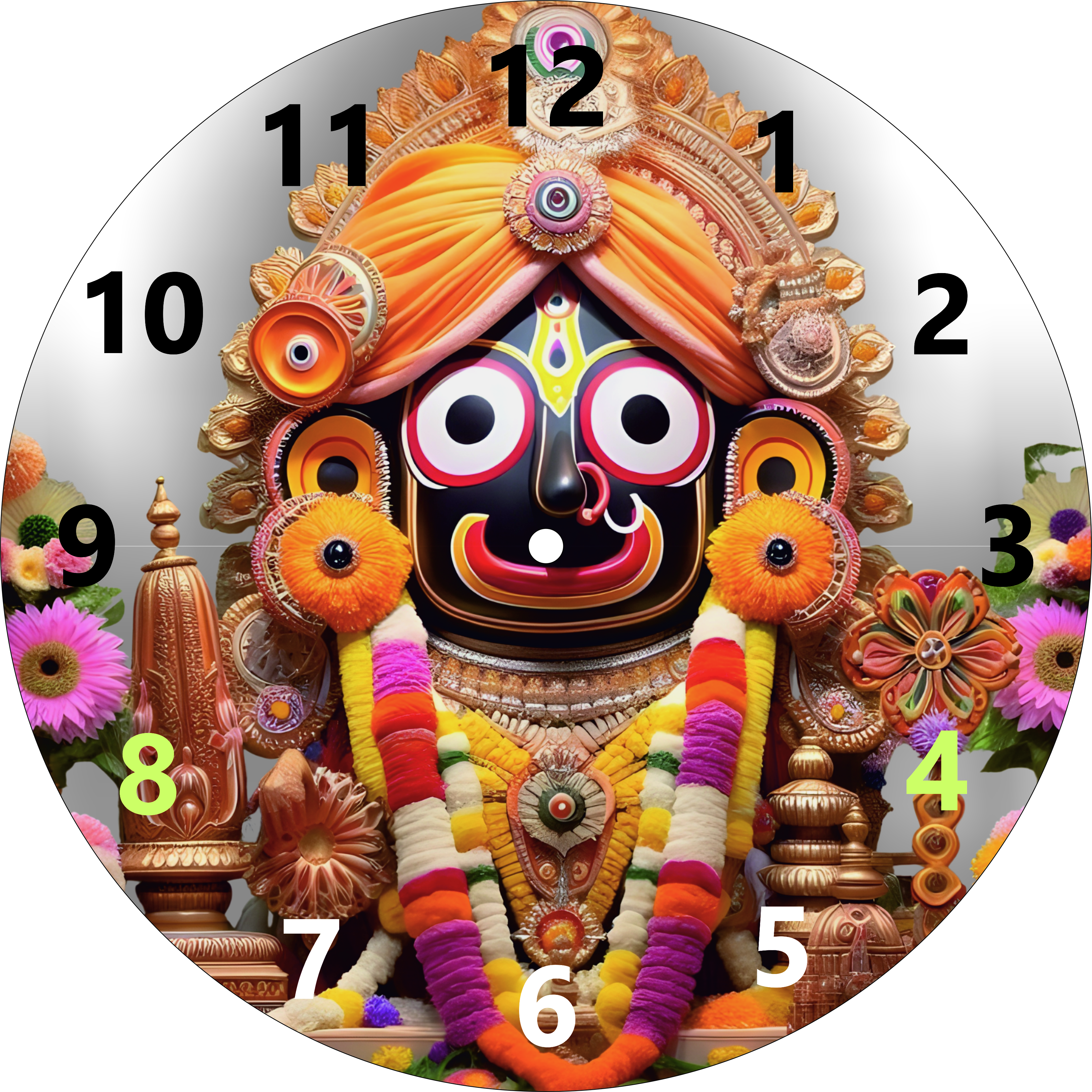 Jagannath ji Circle Wall Clock