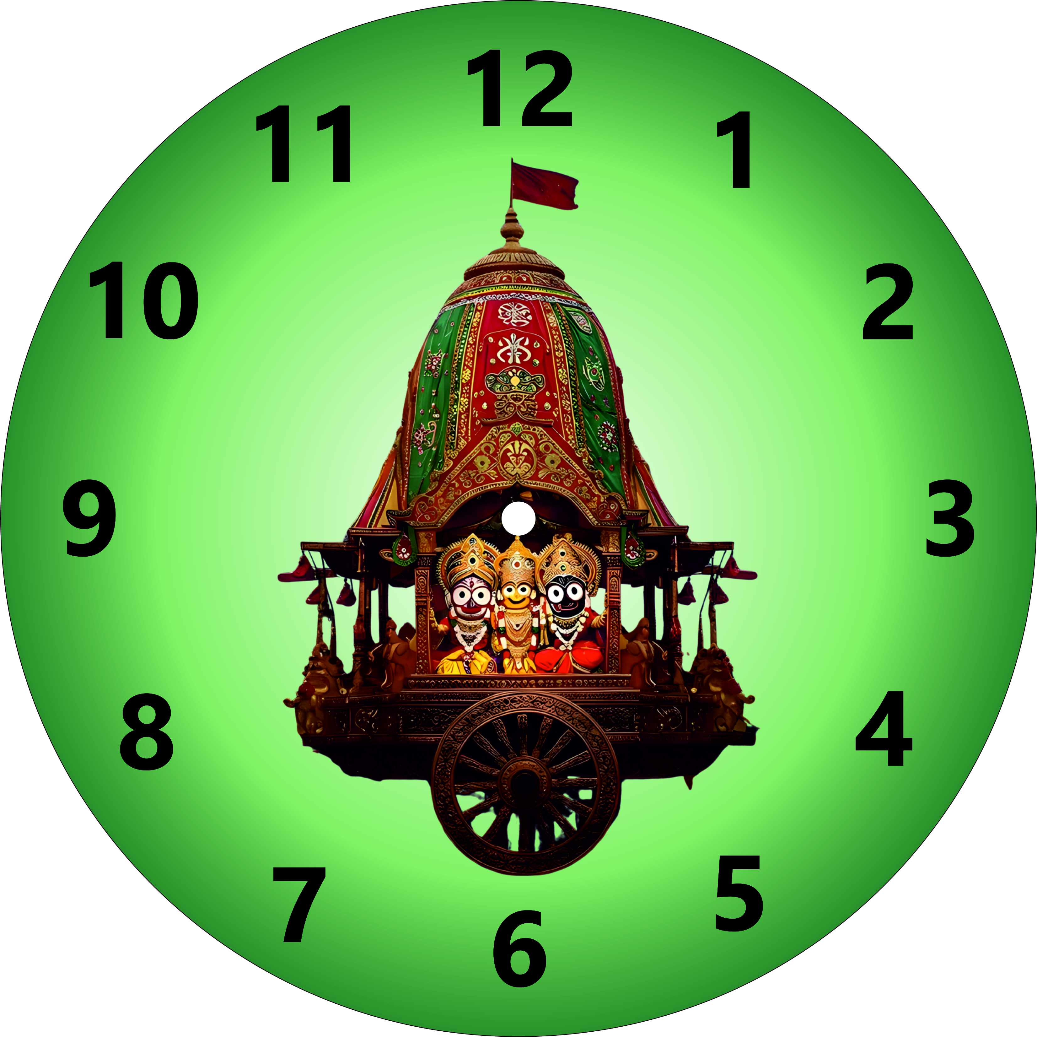 Jagannath ji 6  Circle Wall Clock