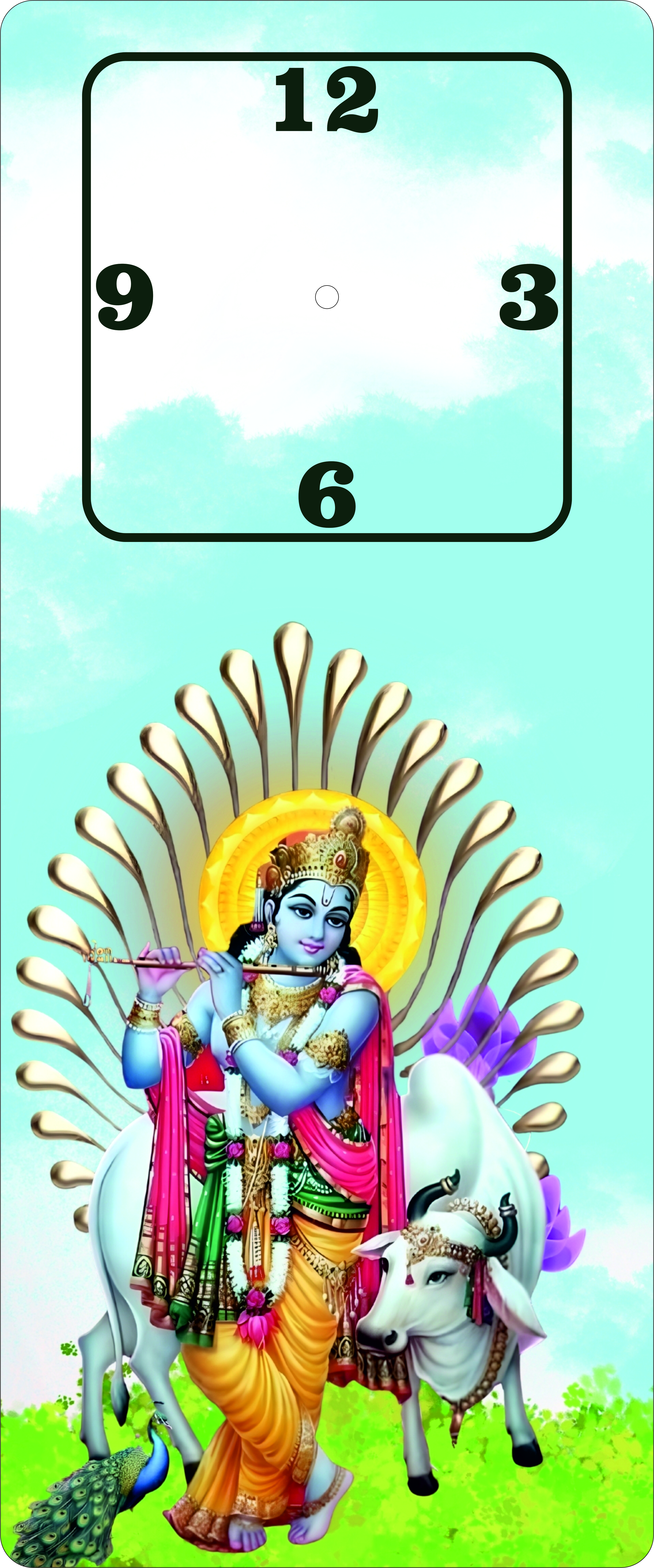 Krishna Ji 2 Wall Clock