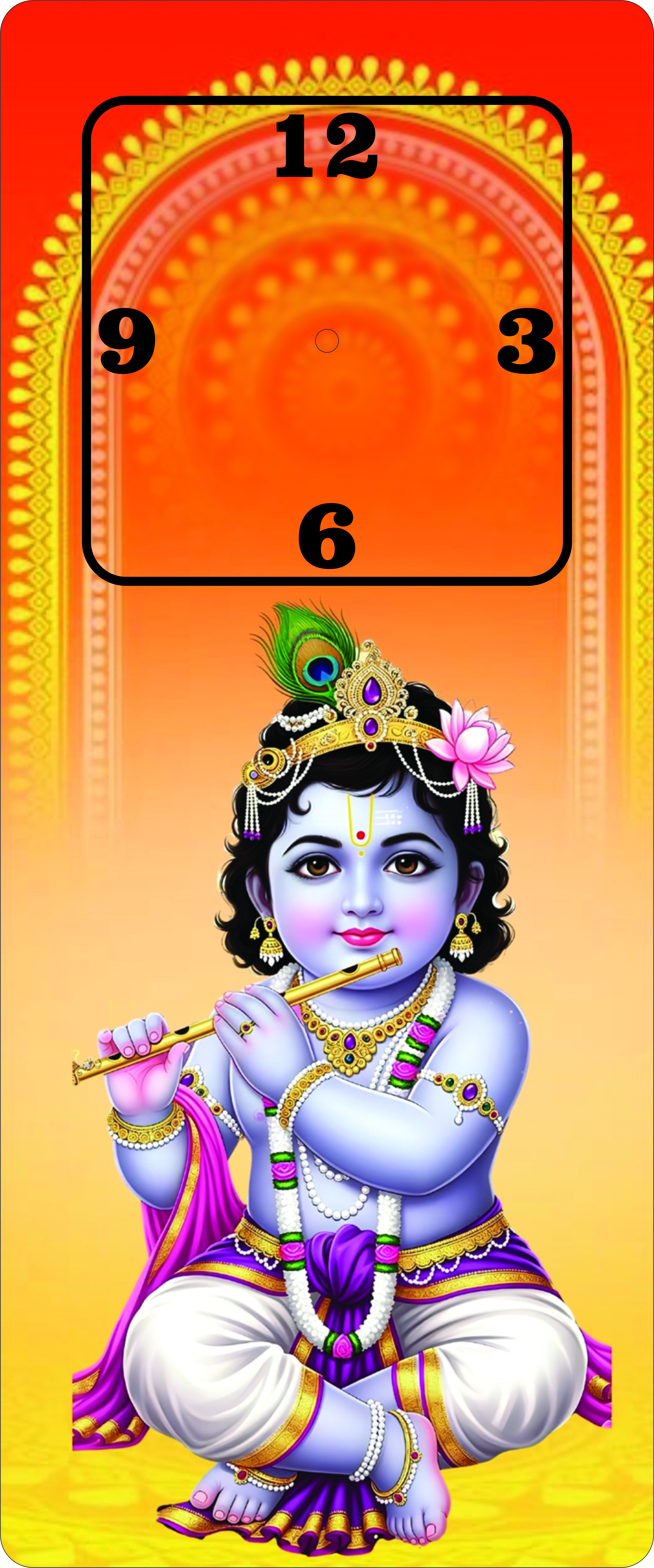 Krishna ji Wall Clock