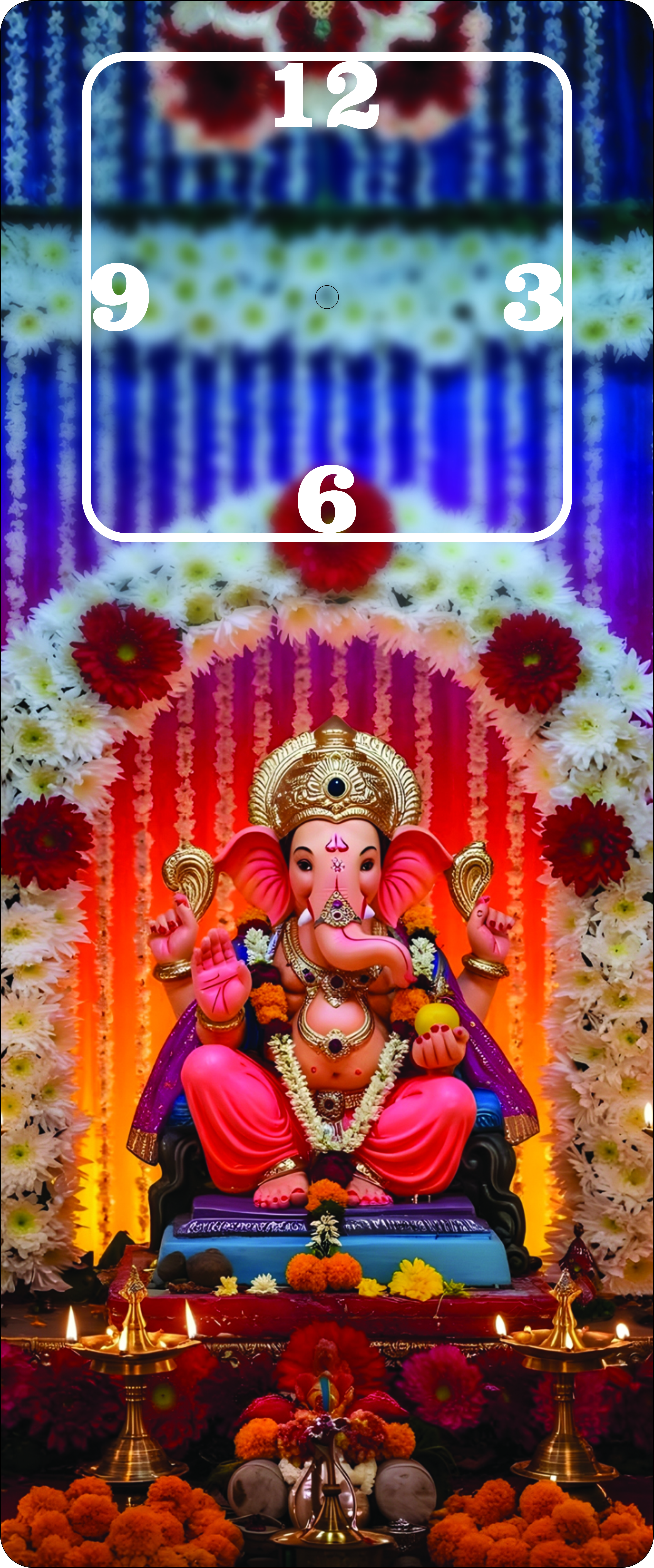 Ganesh Ji Wall Clock