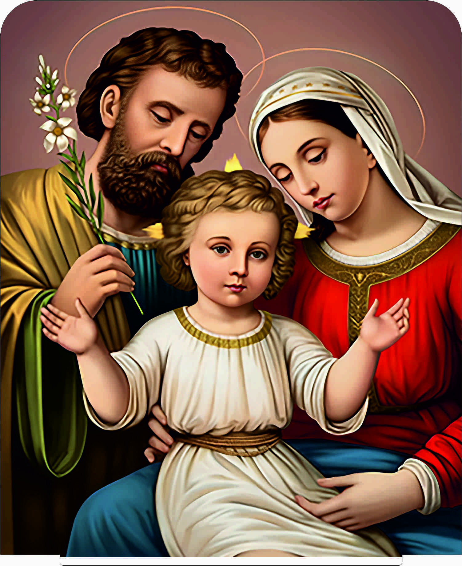 jesus family 5x6 inch