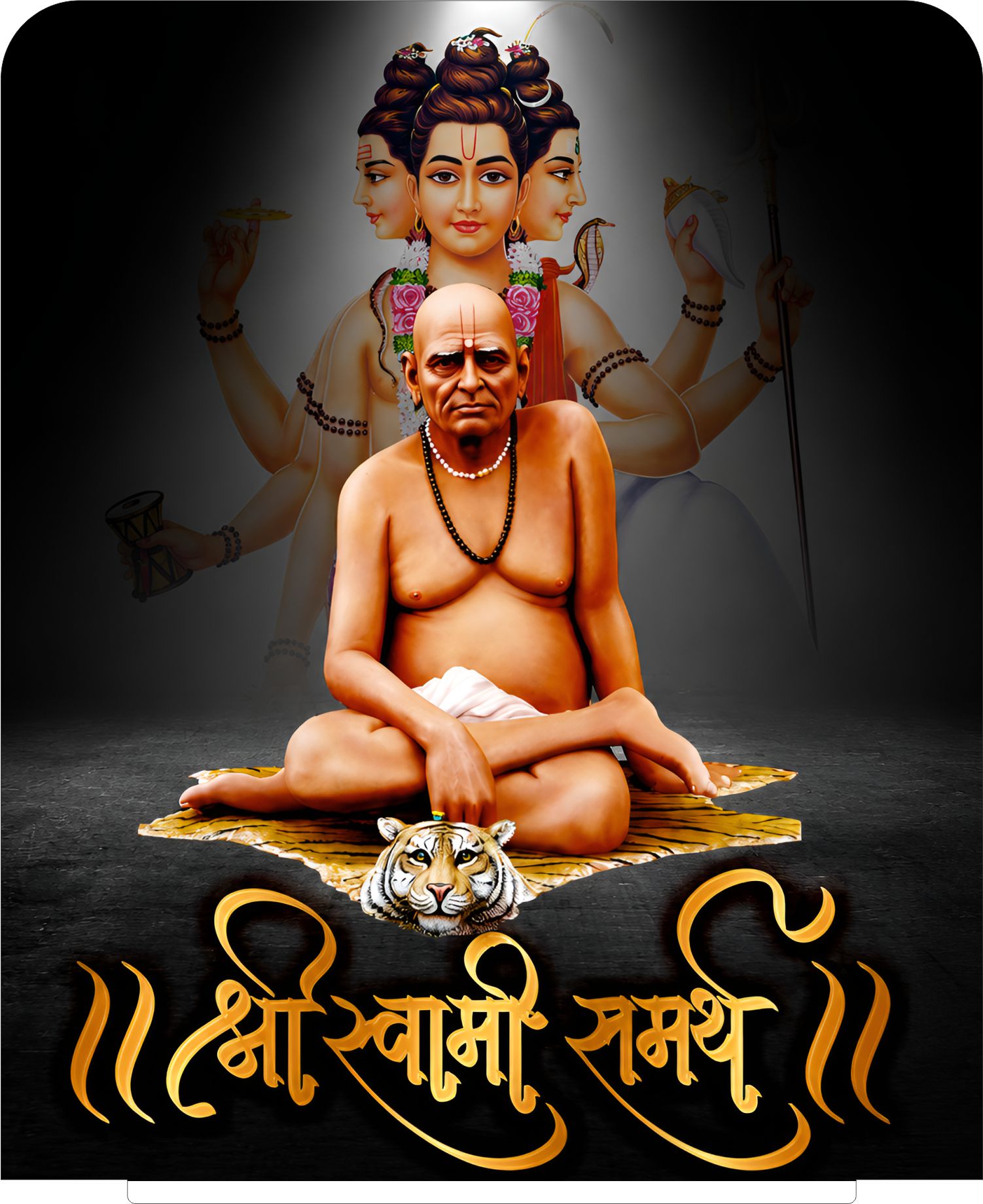 Shri Swami Samarth 3 5x6 inch