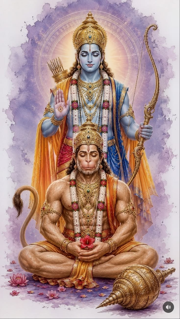 Ram Hanuman ji 8x14 inch