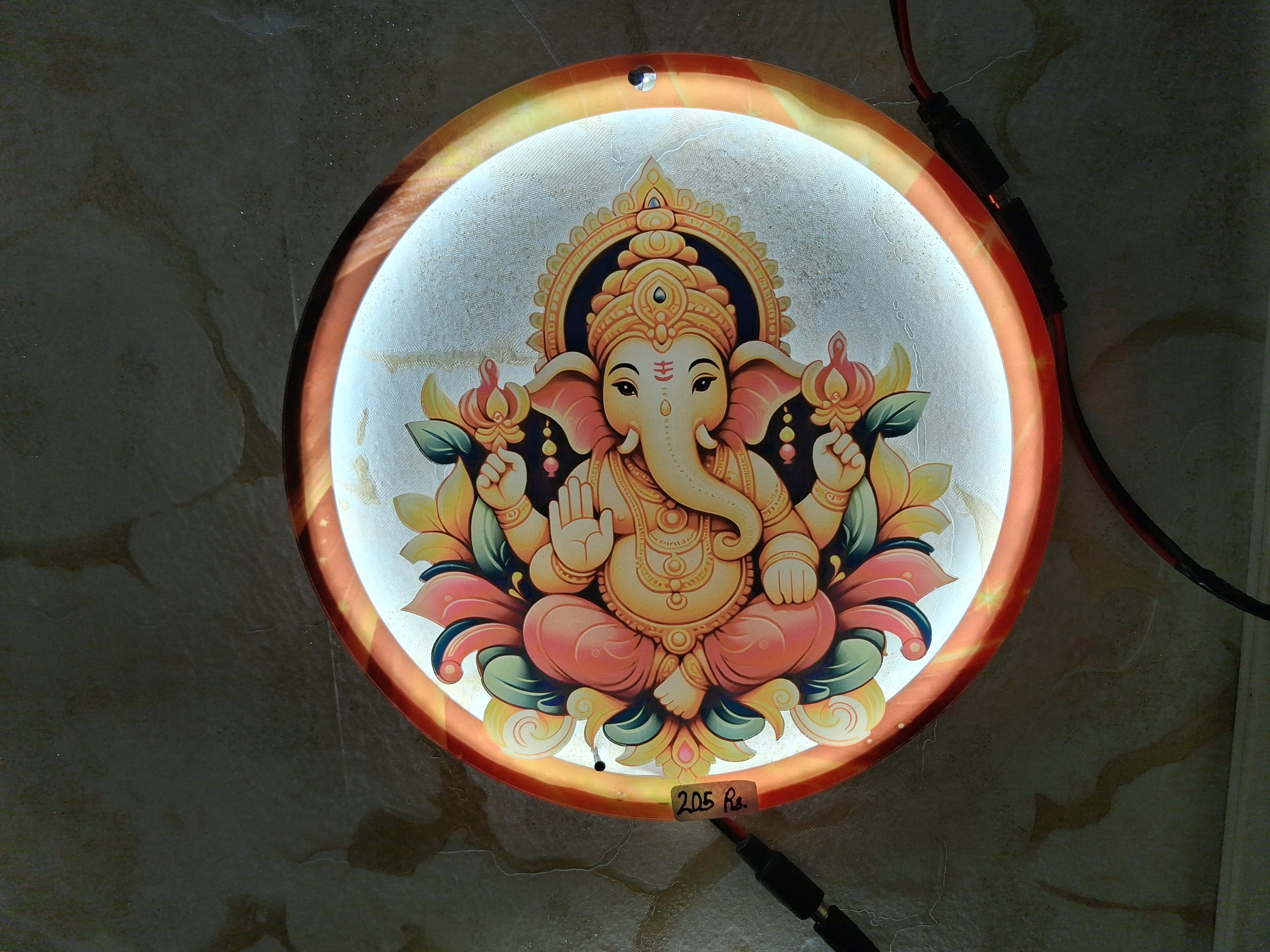 Ganesh ji circle lamp