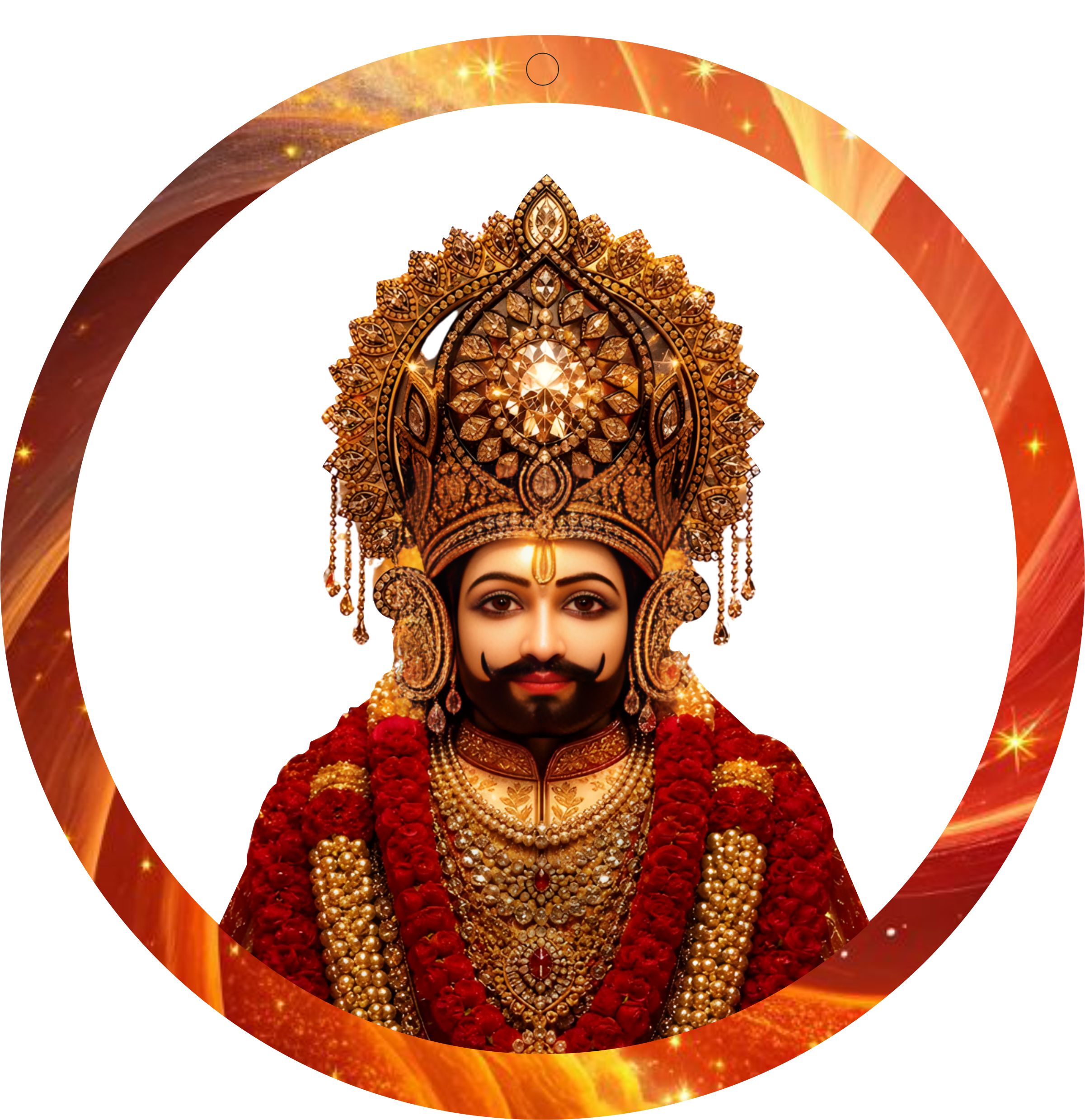 Khatu Shyam ji circle lamp