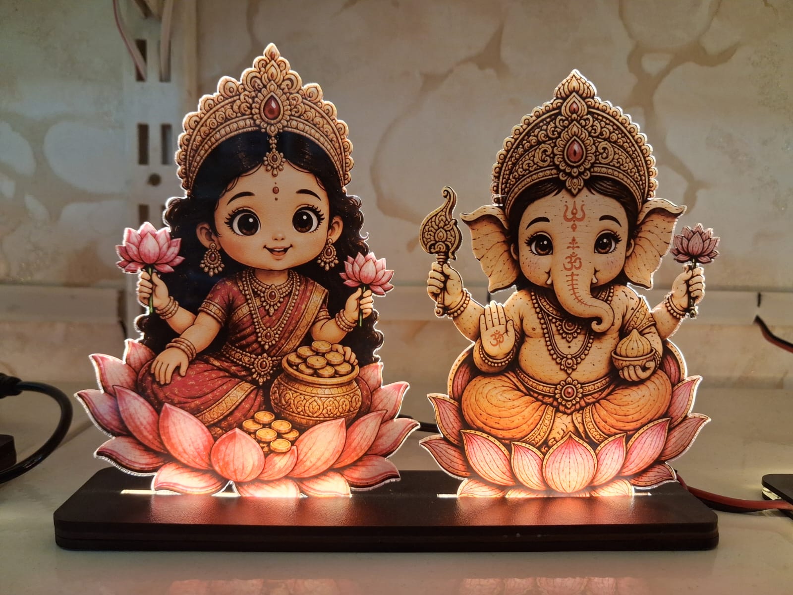 Ganesh Lakshmi ji 2 5x6 inch