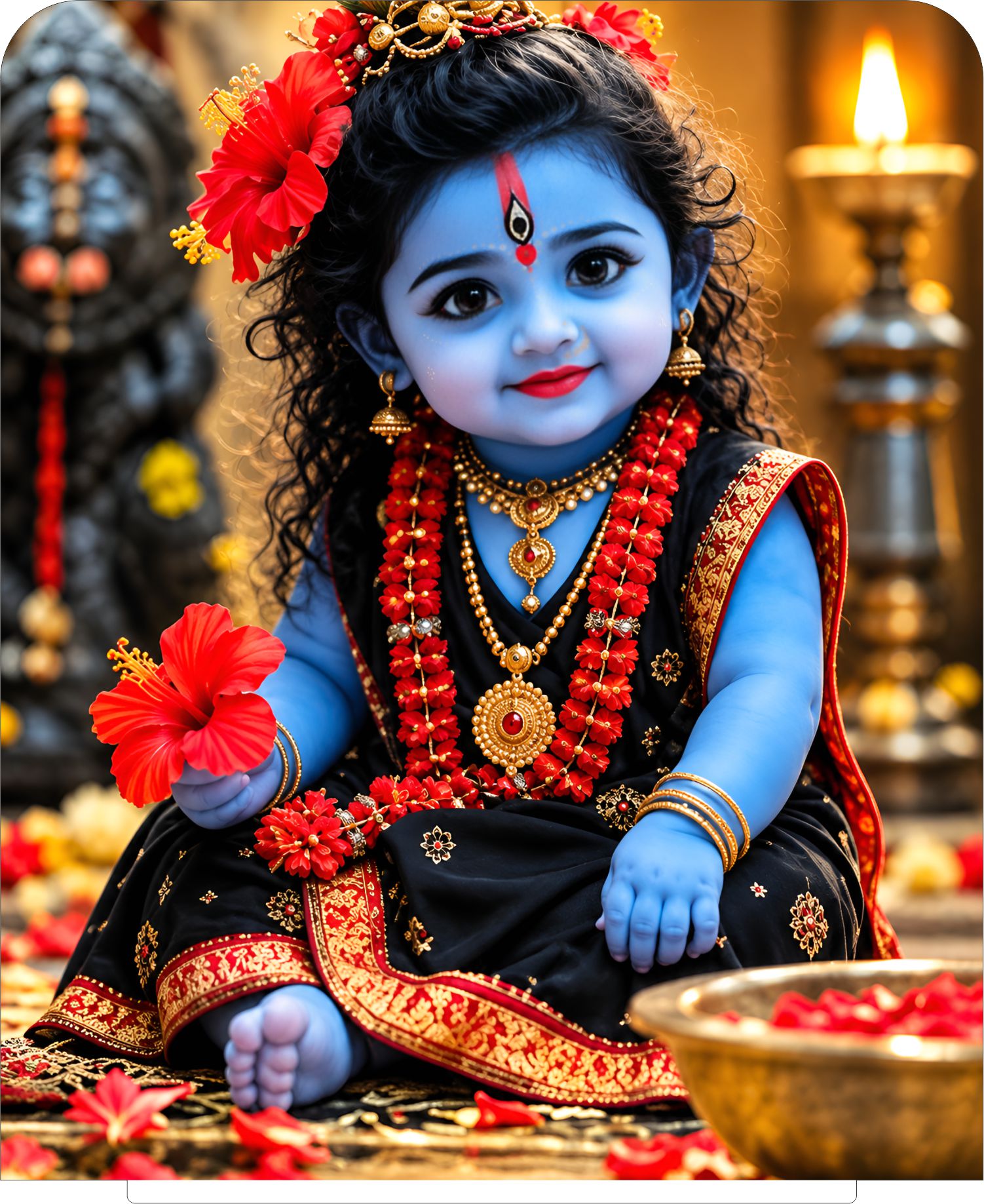 Krishna ji 2 5x6 inch