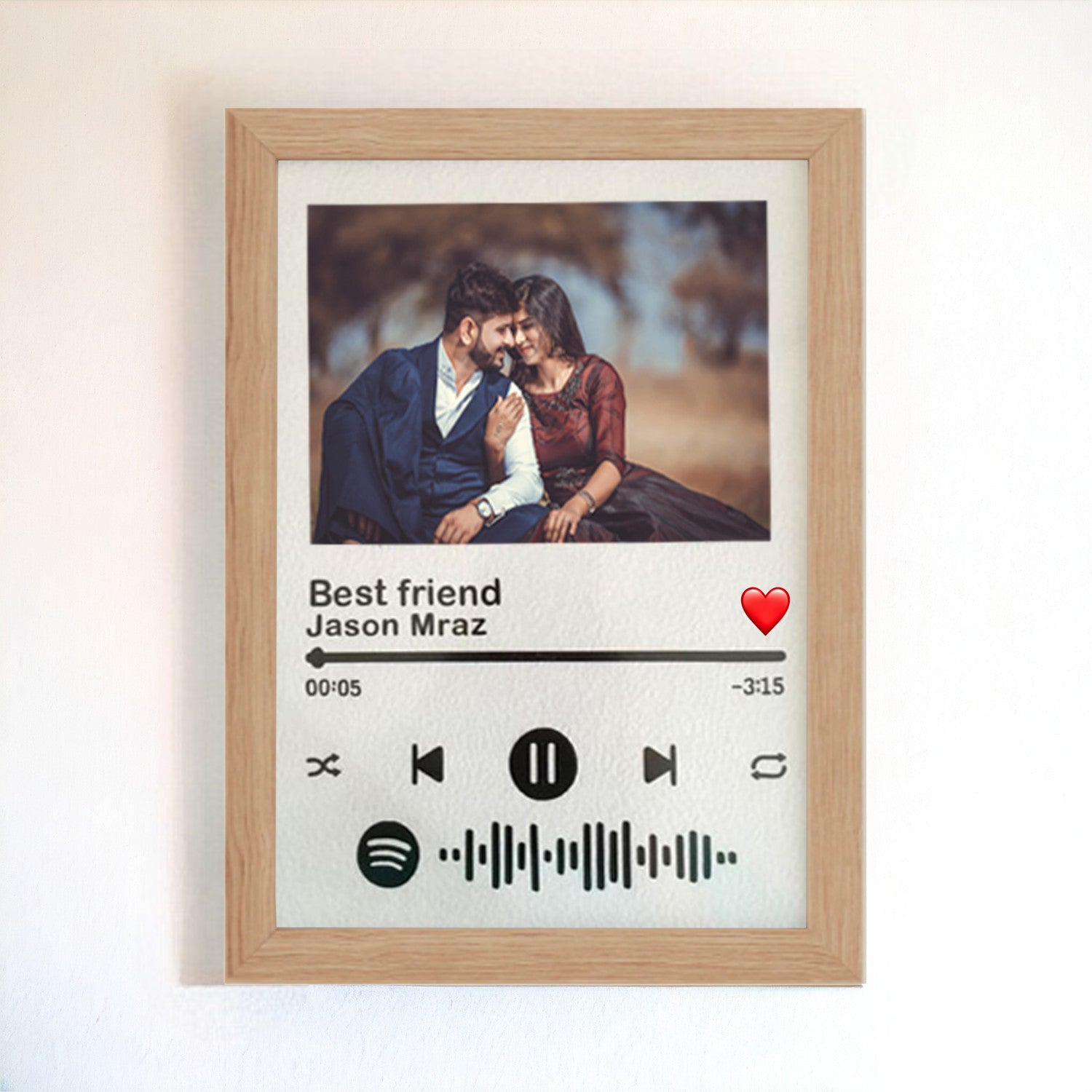 Personalized Spotify Song Picture Frame