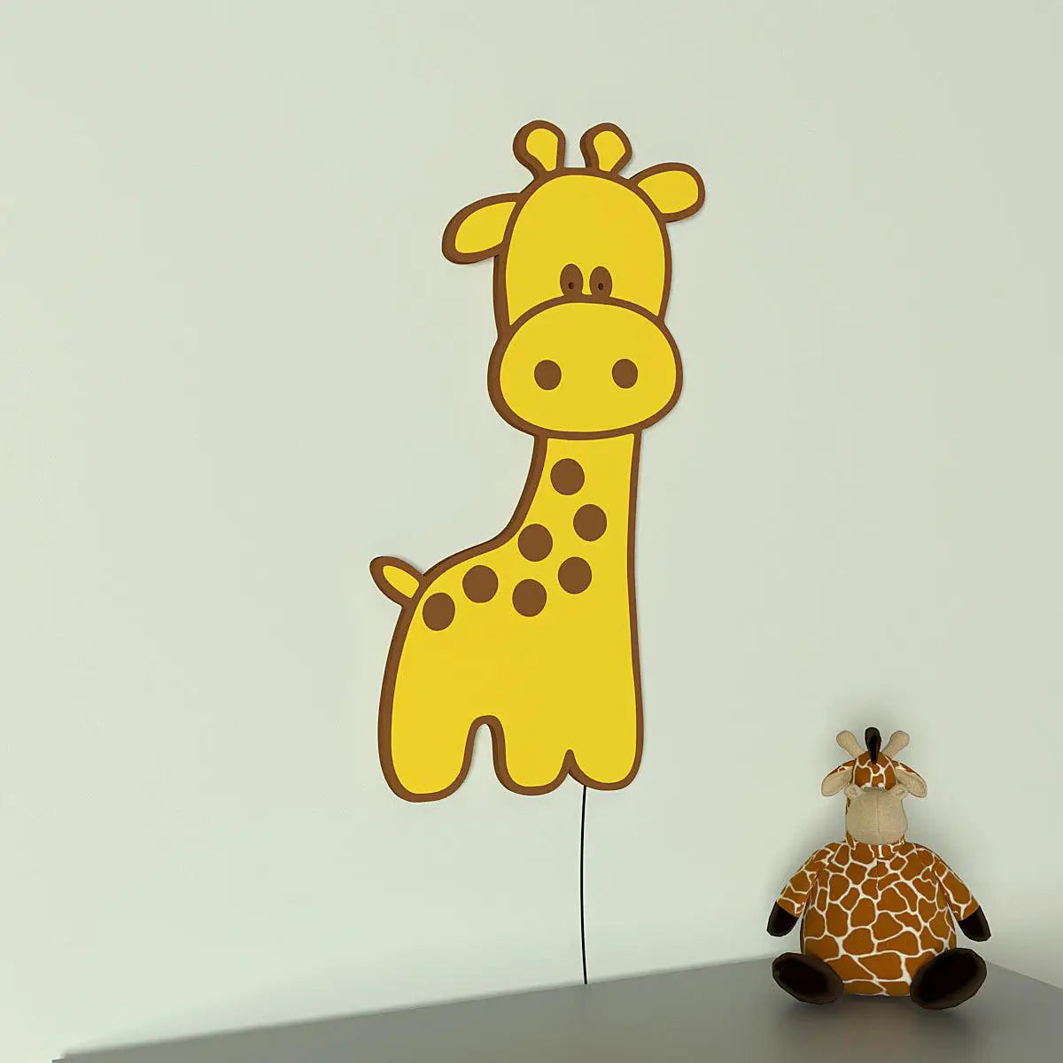 Baby Giraffe Backlit Wooden Wall Décor with remote