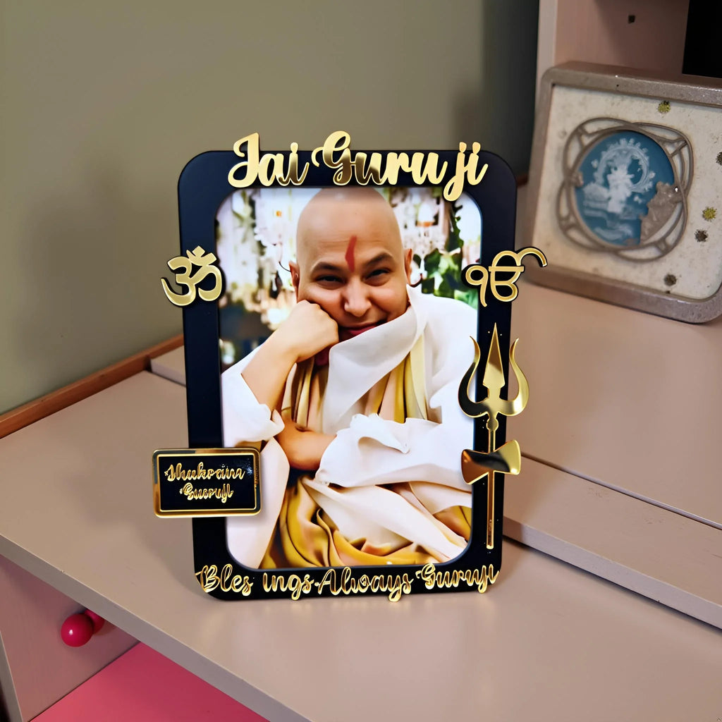 Shukrana Guru Ji Blessings Photo Frame - Gift With Smile