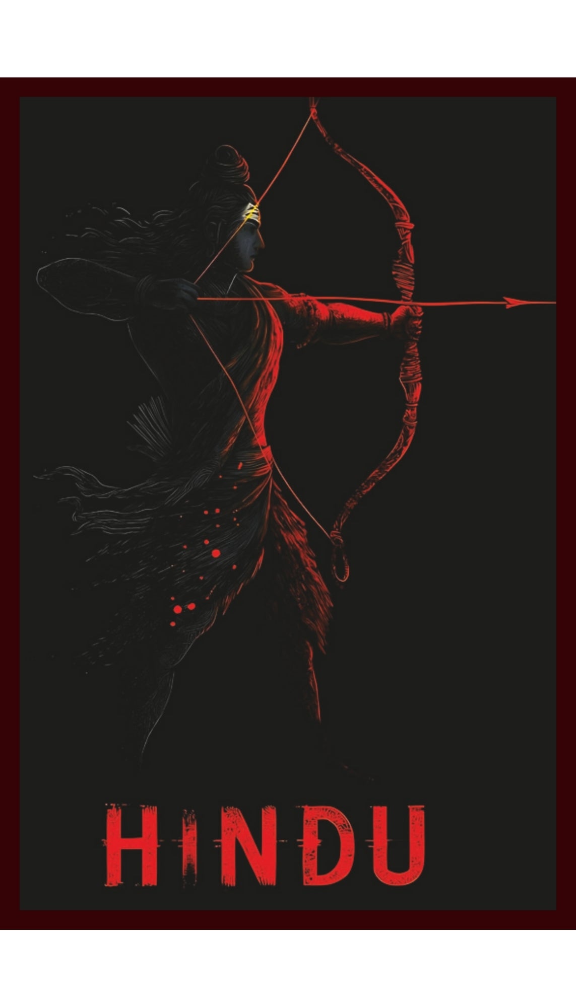 Hindu Acrylic Wall Frame With Light And Remote