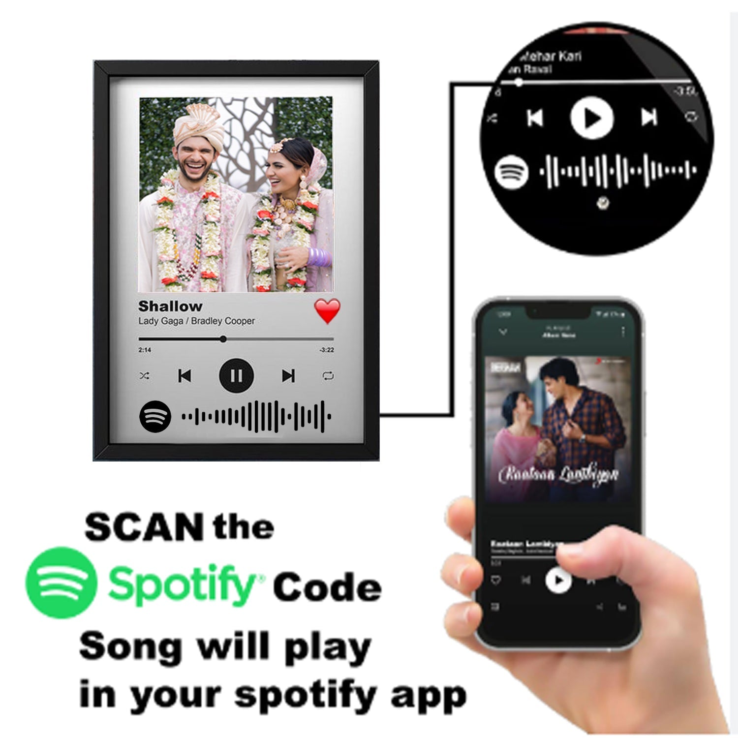 Musical Memories Personalized Spotify Photo Frame