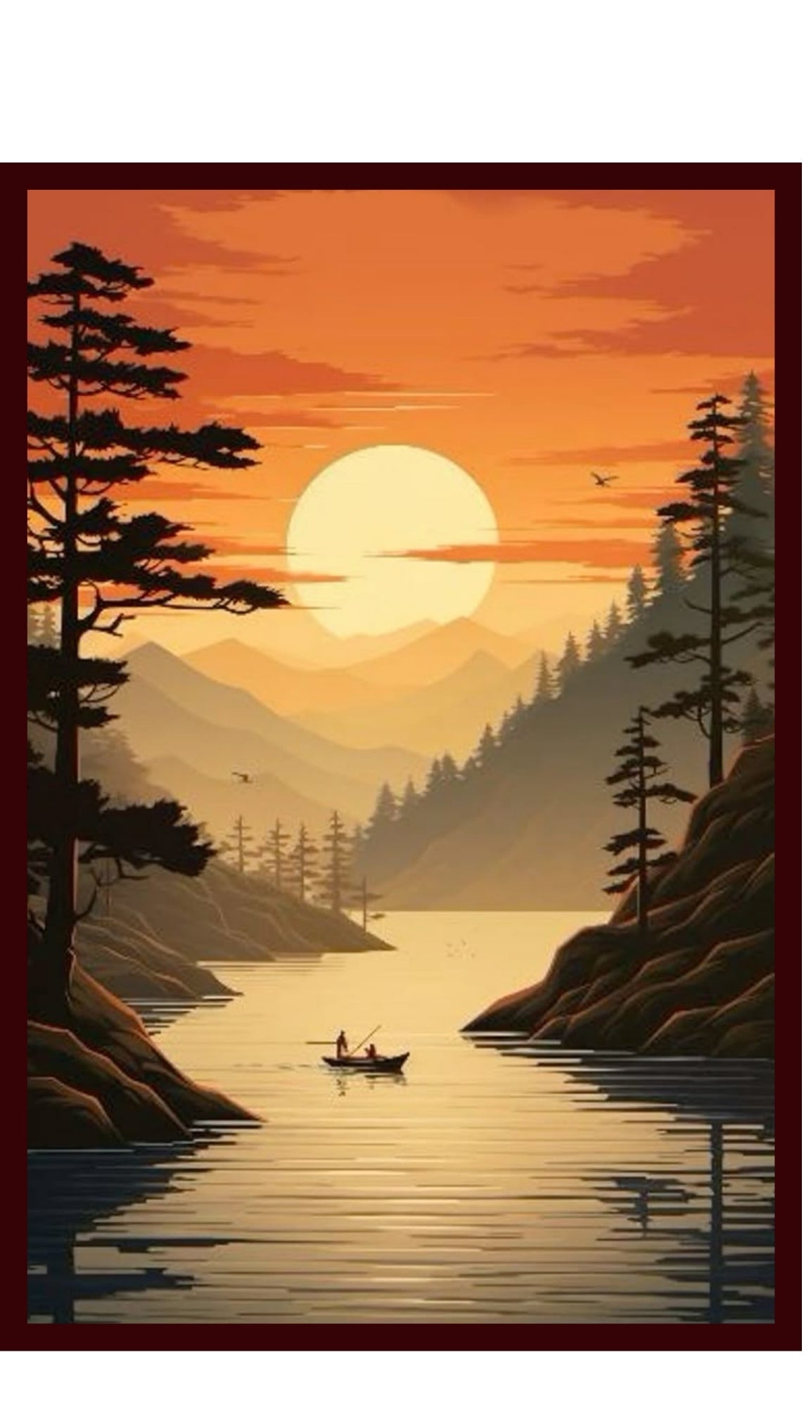 Sun Rise Wall Frame With Light