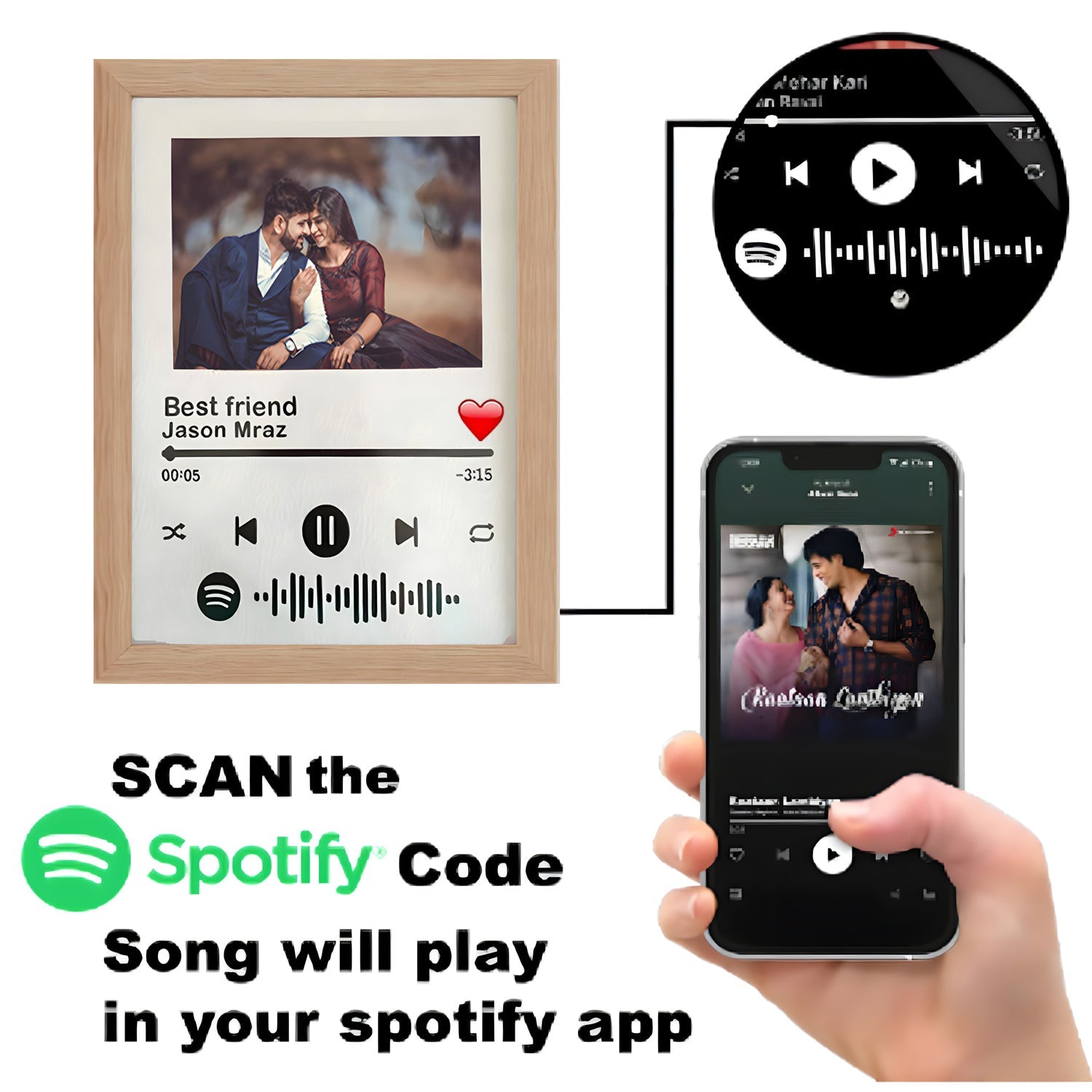 Personalized Spotify Song Picture Frame