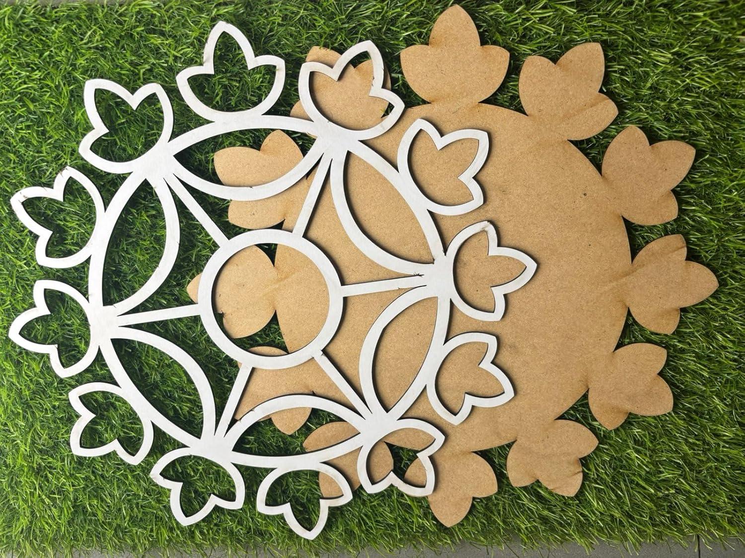 Diya - Bati Rangoli Stencil (MDF Cutout) - Gift With Smile