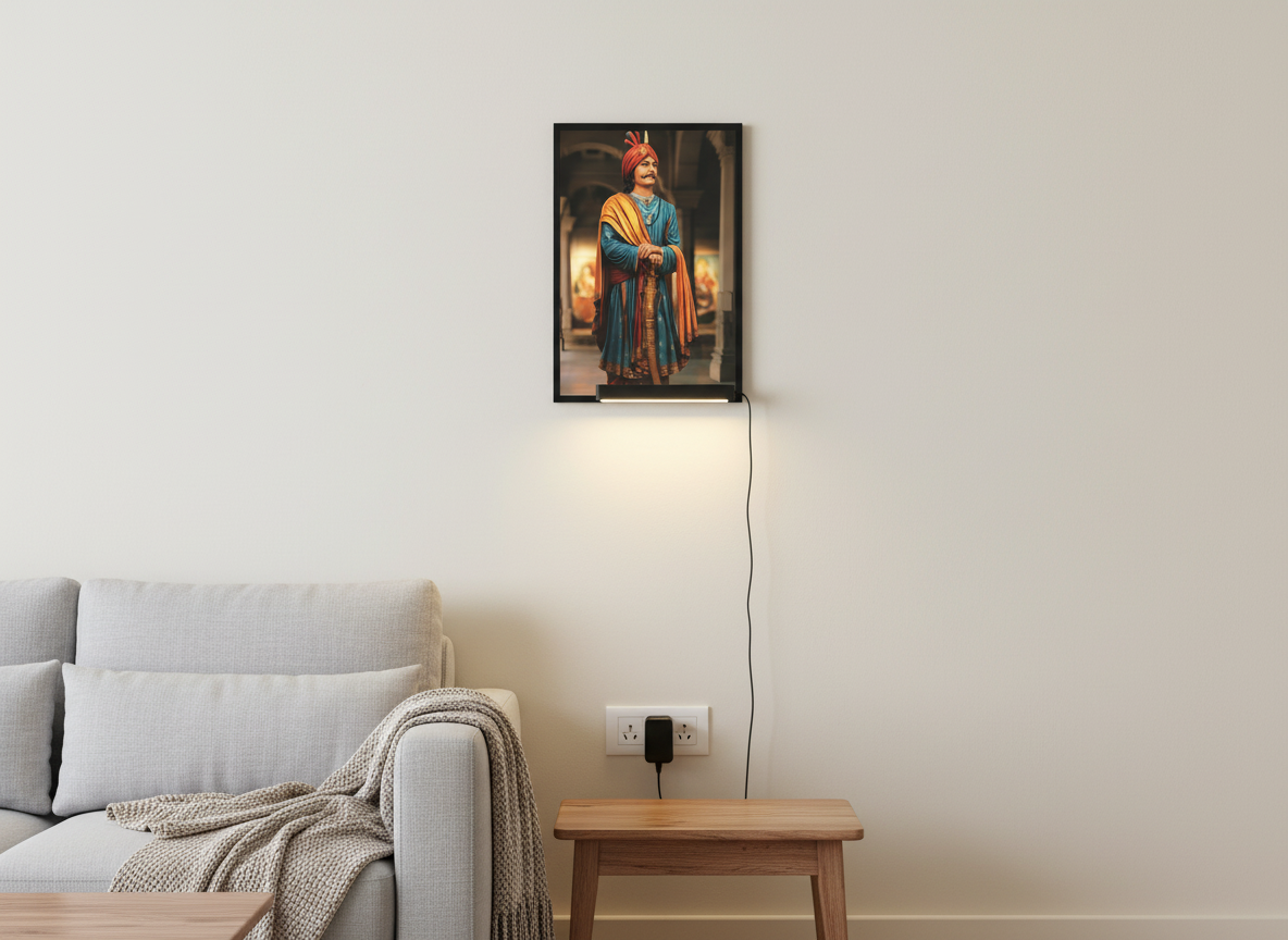 Mihirbhoj Acrylic Wall Frame With Light