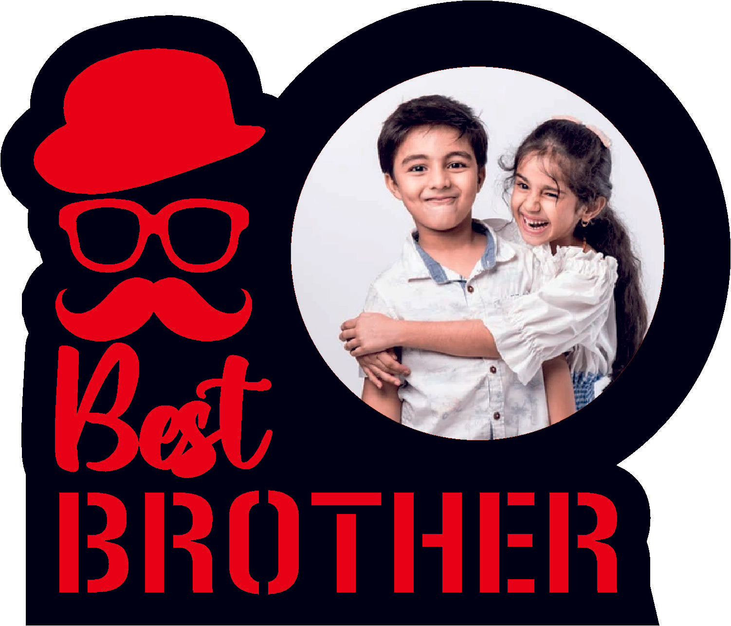 Best Brother ( Black & Red Acrylic)