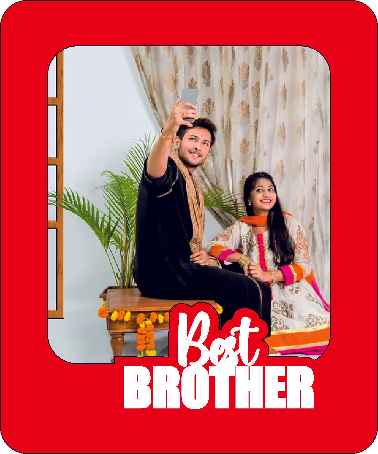 Best Brother (Black & White Acrylic)