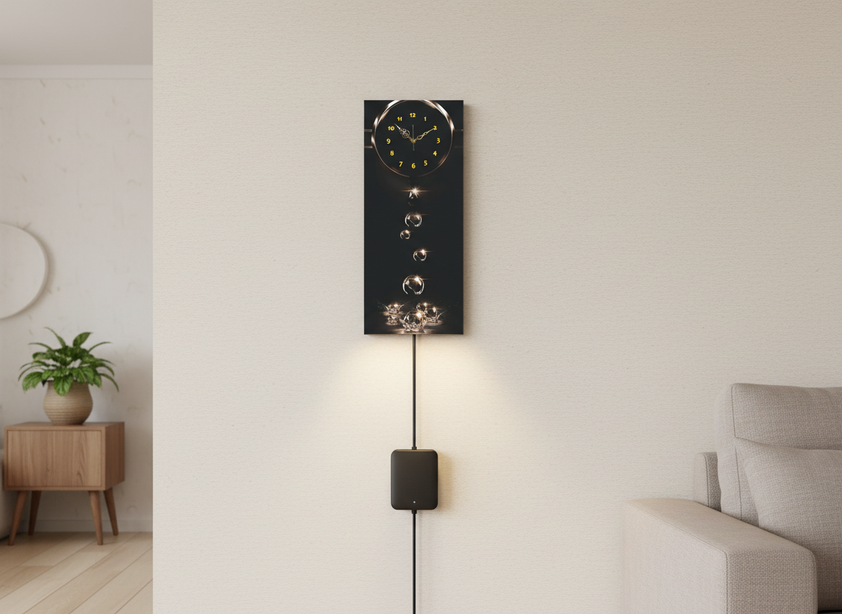 Crystal Drop Illuminated Wall Clock