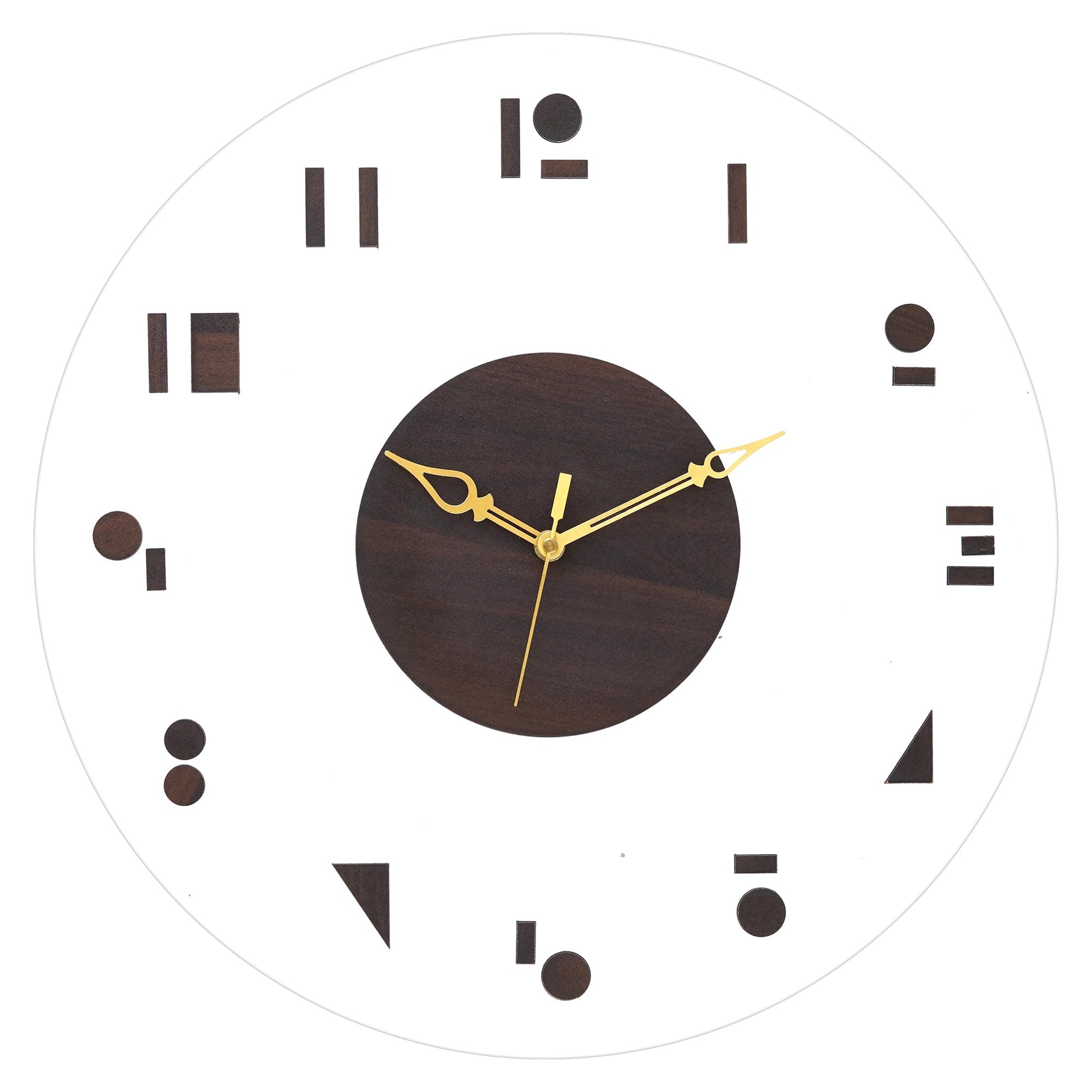 Timber Elegance Wooden Acrylic Wall Clock