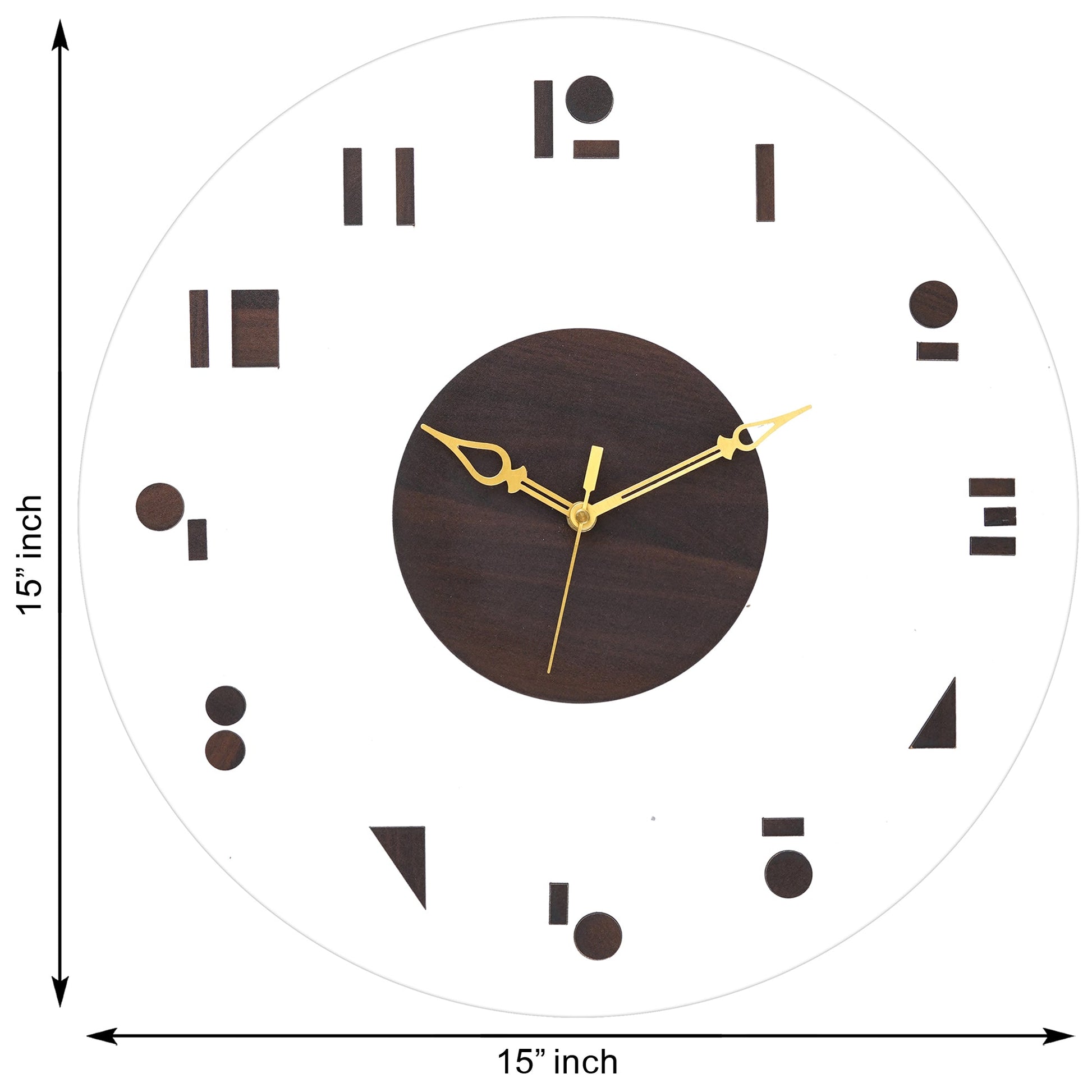 Timber Elegance Wooden Acrylic Wall Clock
