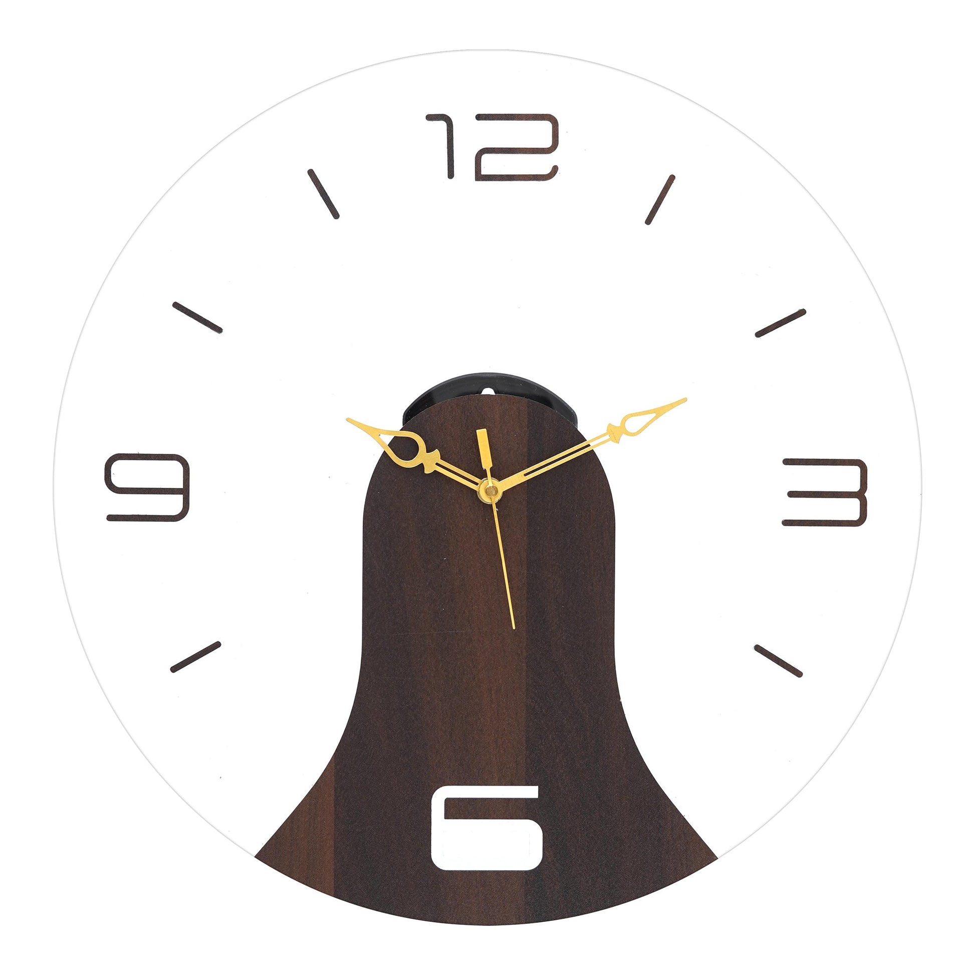 Crafted Bark Wooden Acrylic Wall Clock