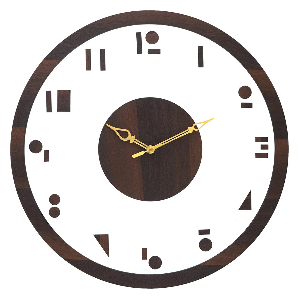Aesthetic Wooden Acrylic Wall Clock - Gift With Smile