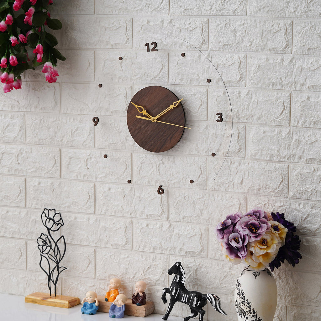 Modern Acrylic Wooden Wall clock