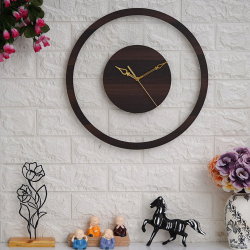 Beautiful Acrylic Wooden Wall Clock - Gift With Smile