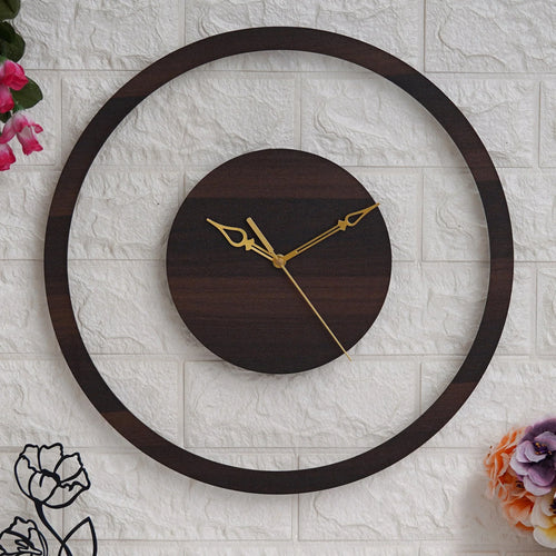 Beautiful Acrylic Wooden Wall Clock - Gift With Smile