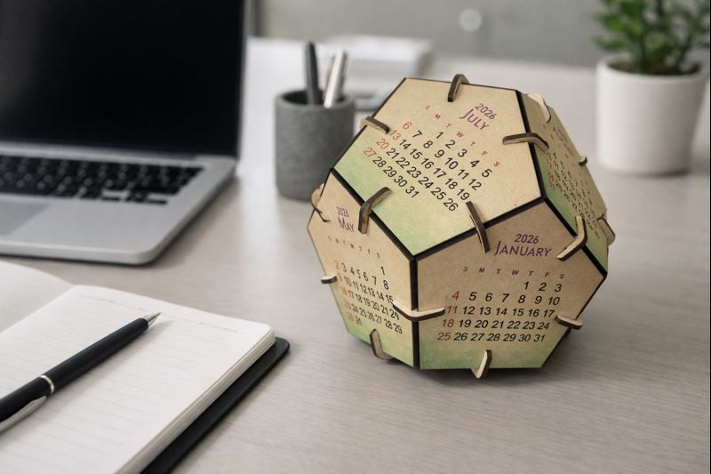 Football desk calendar