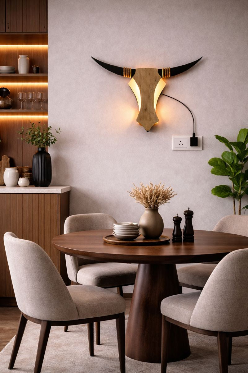 Bull Backlit Wall Art / Night Light With Remote