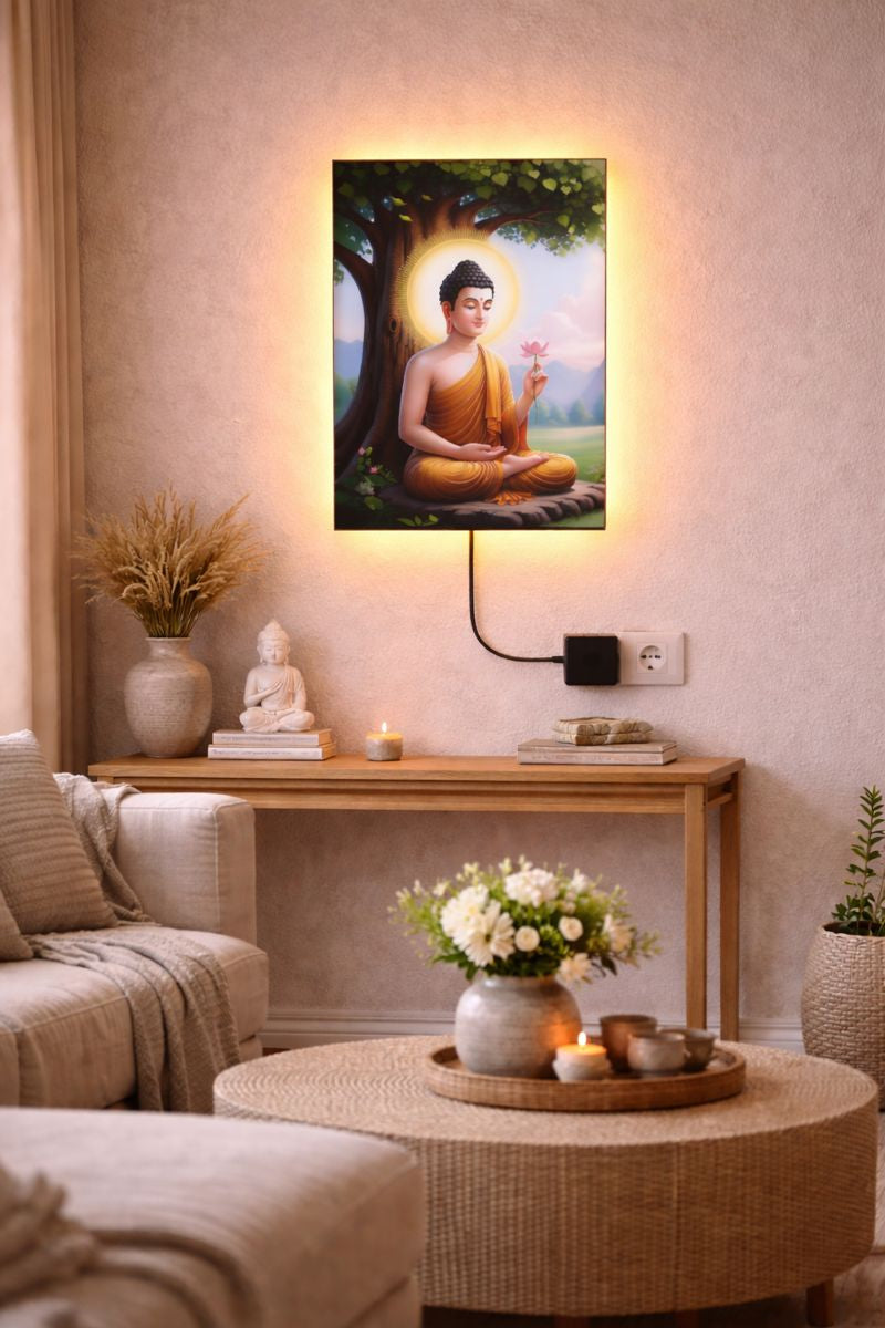 Lord Buddha Illuminated Frame