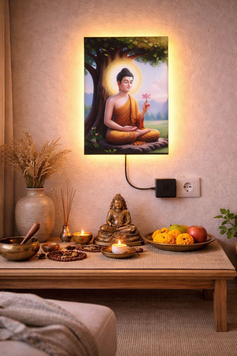Lord Buddha Illuminated Frame