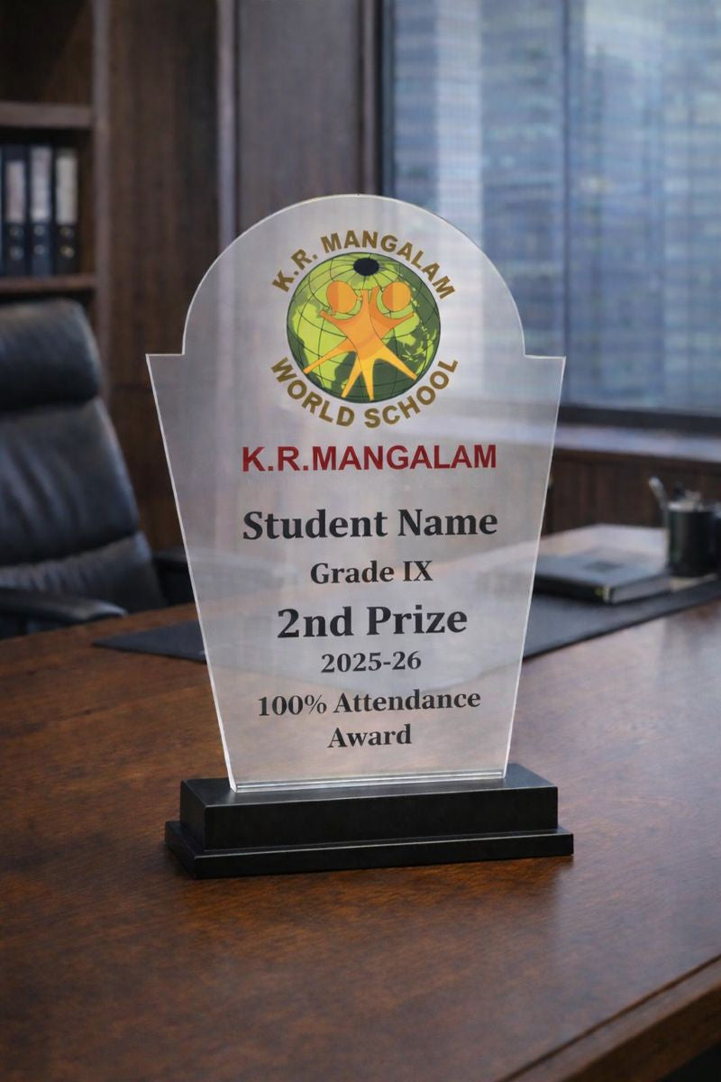 Achievement Crest Custom Trophy