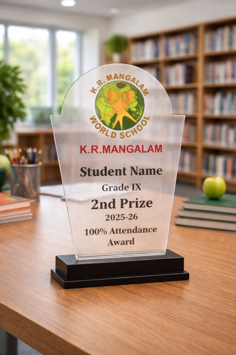 Achievement Crest Custom Trophy