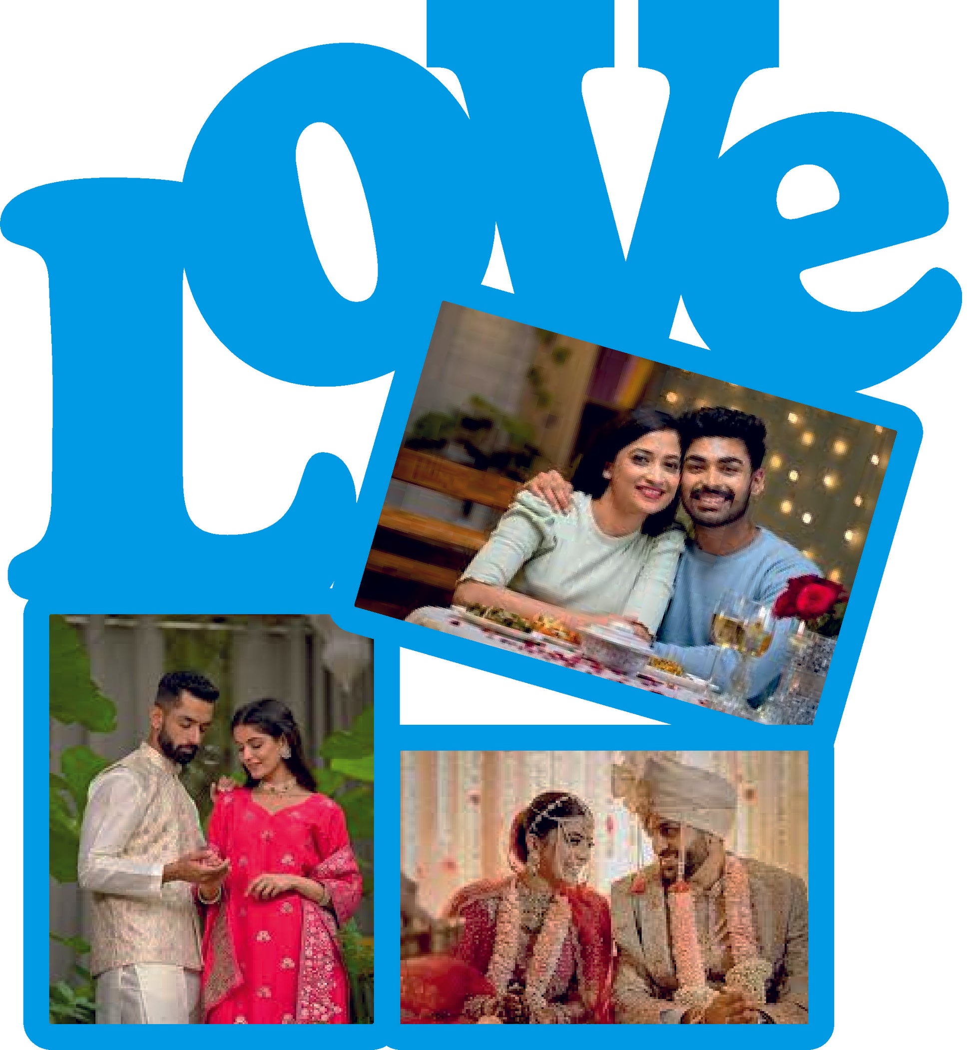 Couple Photoframe (Black Acrylic)