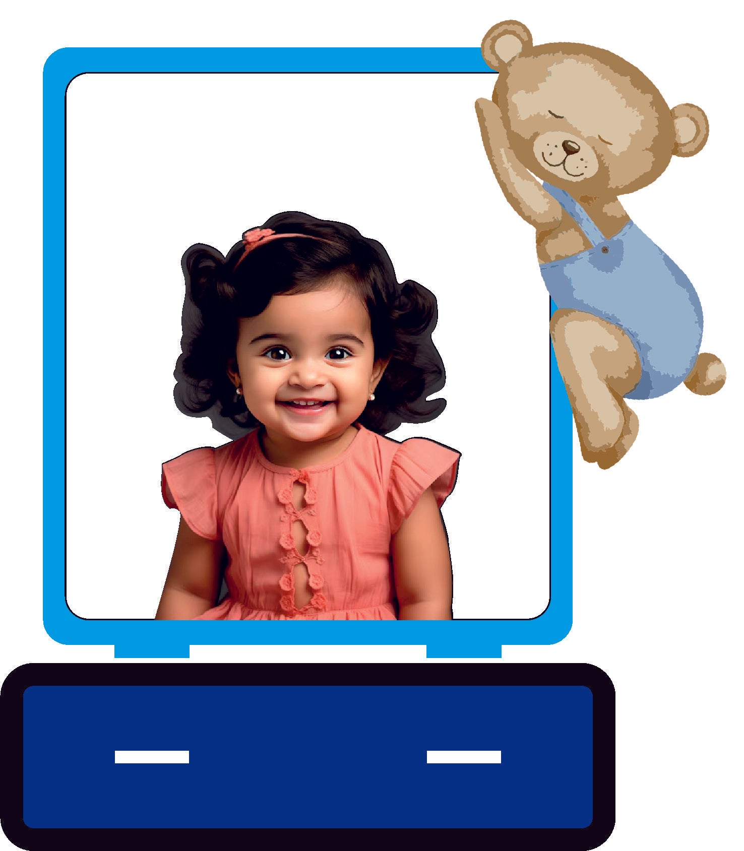 Cute Acrylic Photoframe ( Printing & Black Acrylic +Mdf )