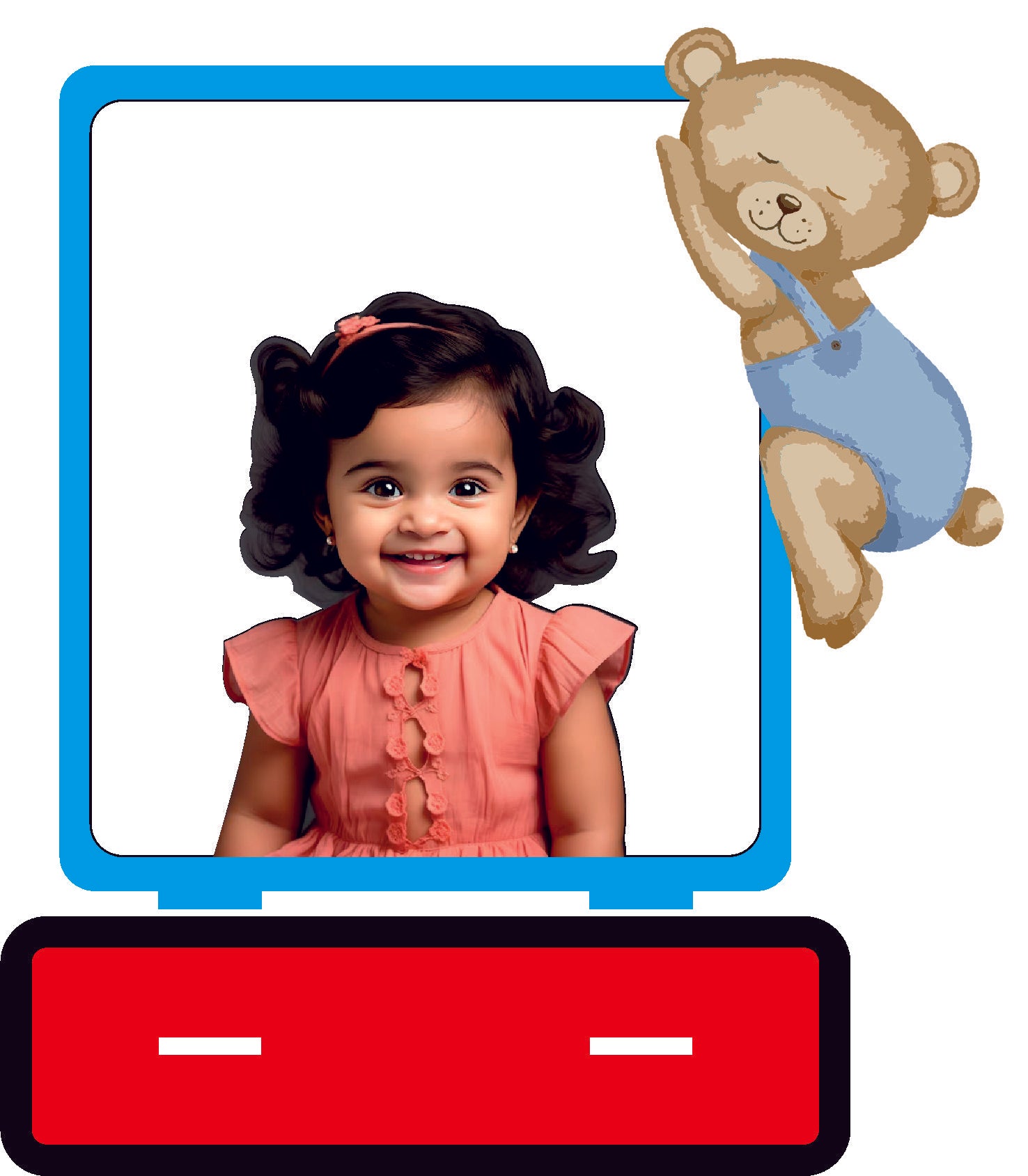 Cute Acrylic Photoframe ( Printing & Black Acrylic +Mdf )