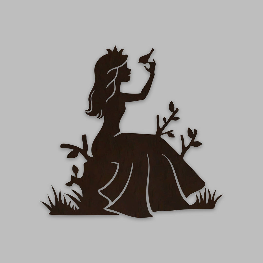 Fairytale Princess Backlit Wooden Wall Decor with LED Night Light With Remote