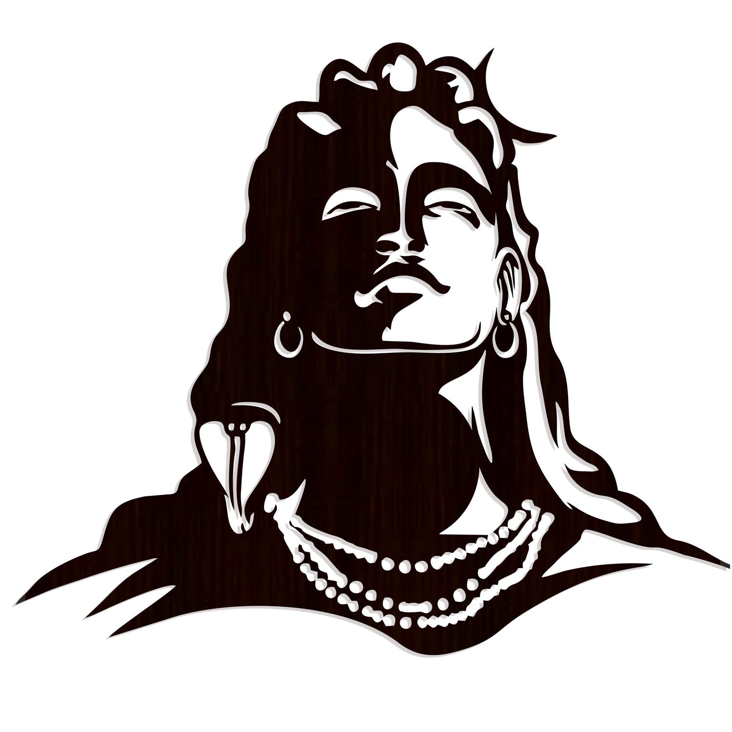 Adiyogi Lord Shiva Premium Backlit Design Wooden Wall Hanging with LED Night Light With Remote