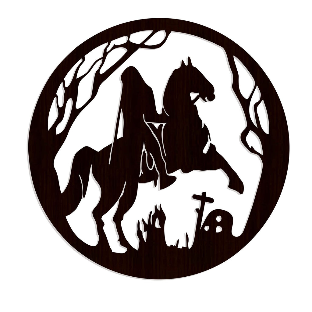 Ghost Rider Backlit Wooden Wall Decor with LED Night Light With Remote