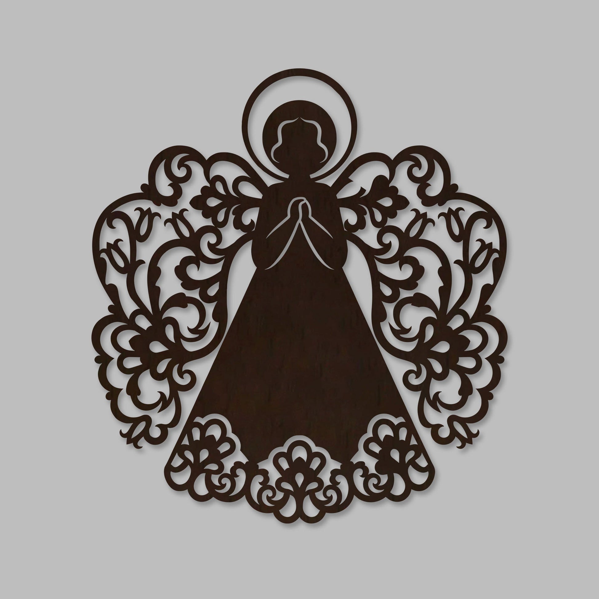 Fairy Angel Backlit Wooden Wall Hanging with LED Night Light With Remote