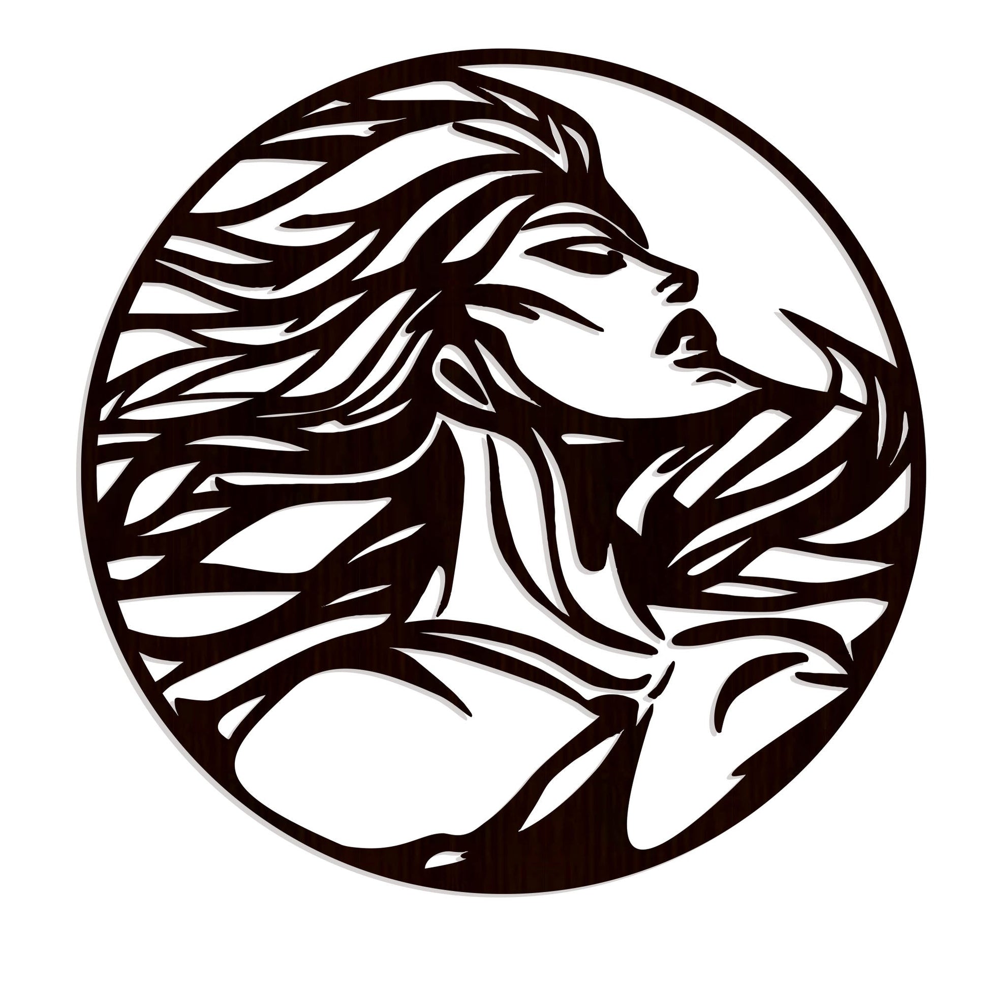 Beautiful Design Modern Backlit Art Wooden Wall Hanging with LED Night Light With Remote