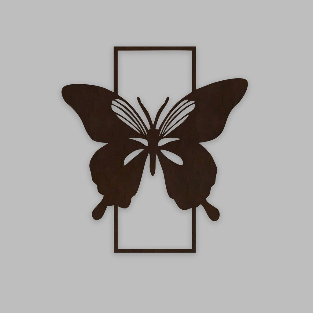 Modern Butterfly Art Backlit Wooden Wall Decor with LED Night Light With Remote