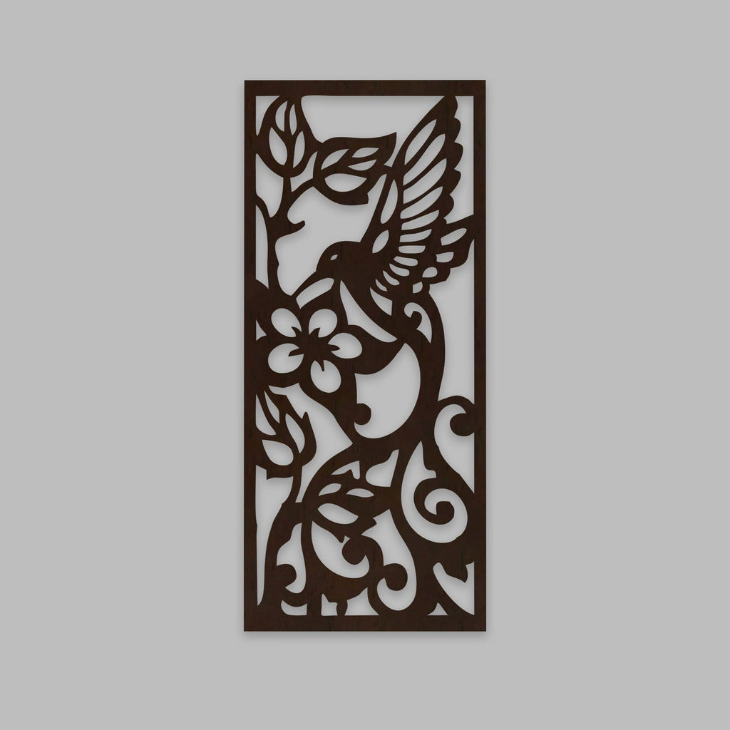 Beautiful Bird with Flower Backlit Wooden Wall Hanging with LED Night Light With Remote