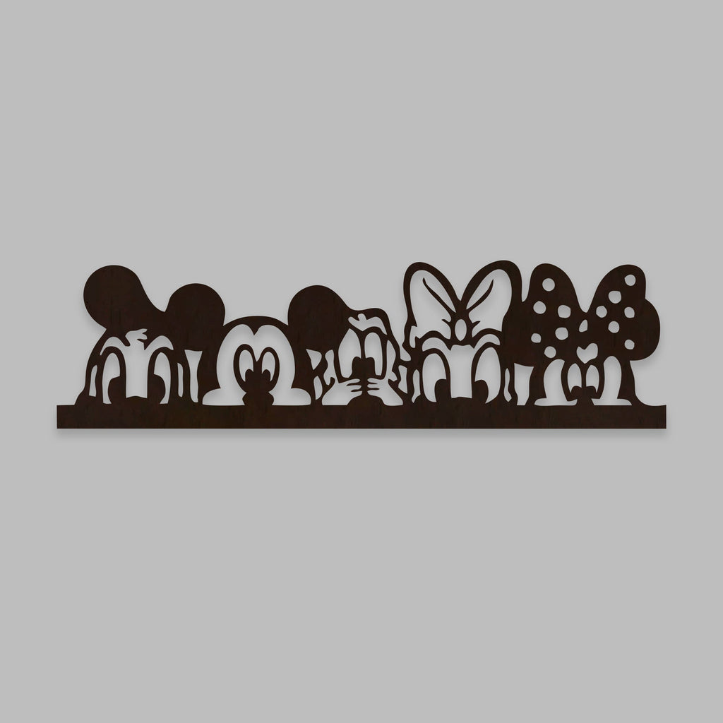 Mickey Mouse And Friends Backlit Wooden Wall Decor with LED Night Light With Remote