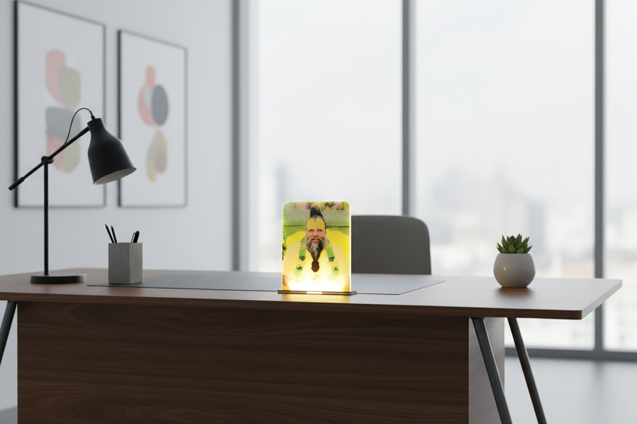 Clear Acrylic UV Printed LED Light Lamp | Custom Design Decor